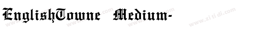 EnglishTowne Medium字体转换